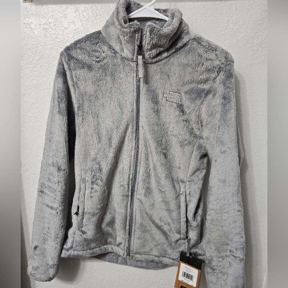NWT The North Face Womans Soft Gray Fleece Jacket